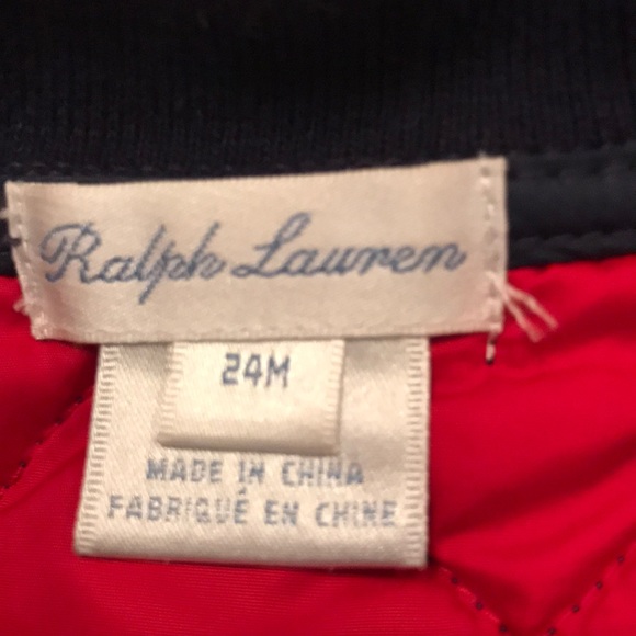 EUC Ralph Lauren Infant/Toddler Vest Navy Blue - Picture 4 of 6